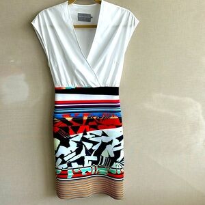 Clover Canyon V-neck sleeveless midi dress. Size Small